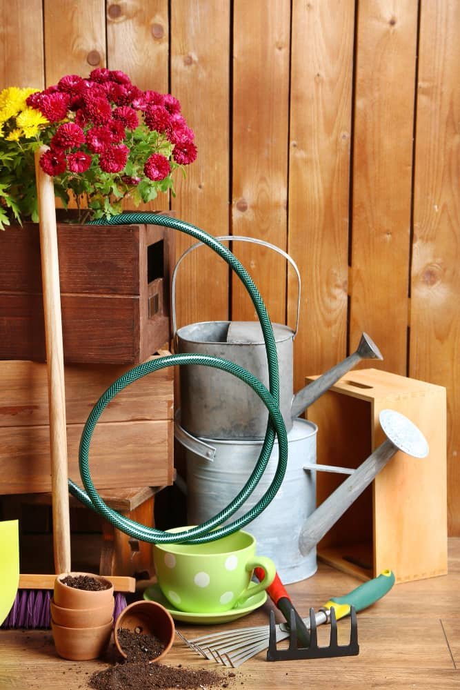 Store garden Tools properly
